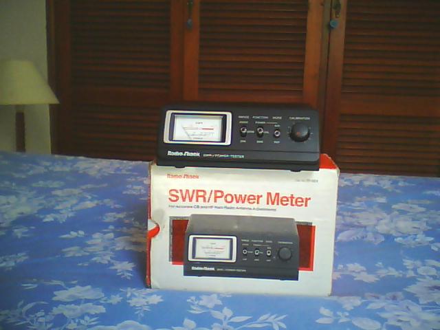 medidor swr-watt radioshark para hf-cb conservado raro...